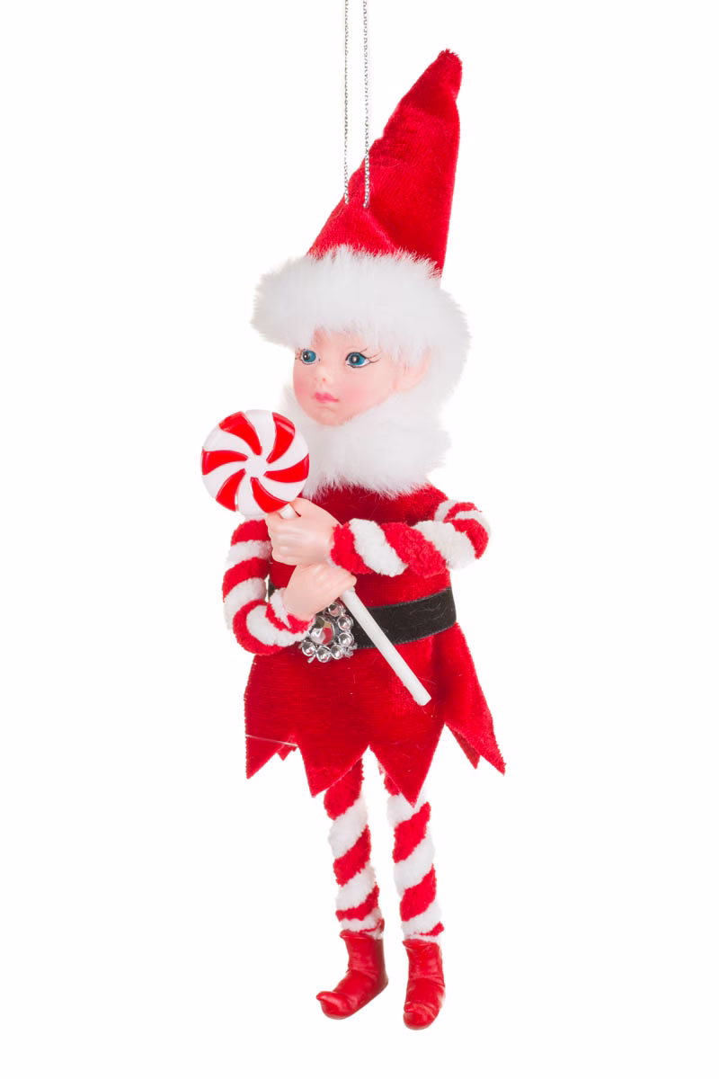 Red Elf Ornament