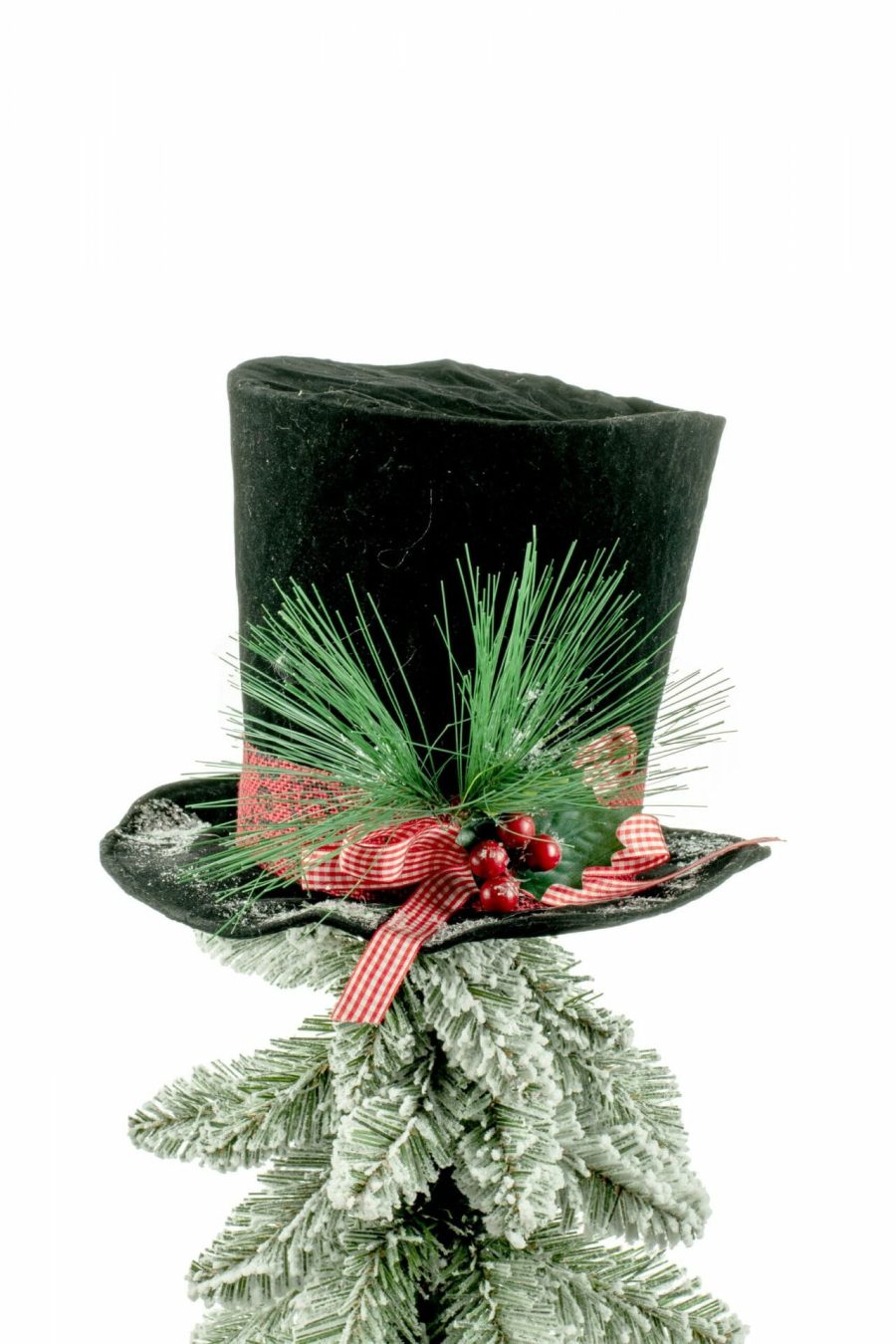 Black Top Hat Tree Topper