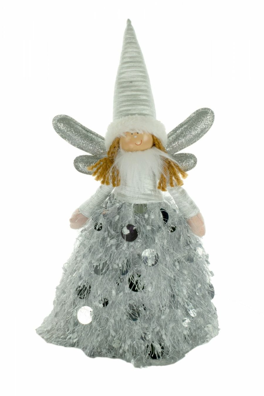 Grey LED Angel Doll