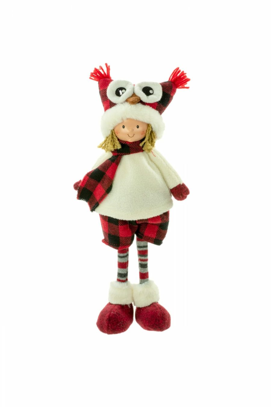 Buffalo Plaid Standing Boy Doll