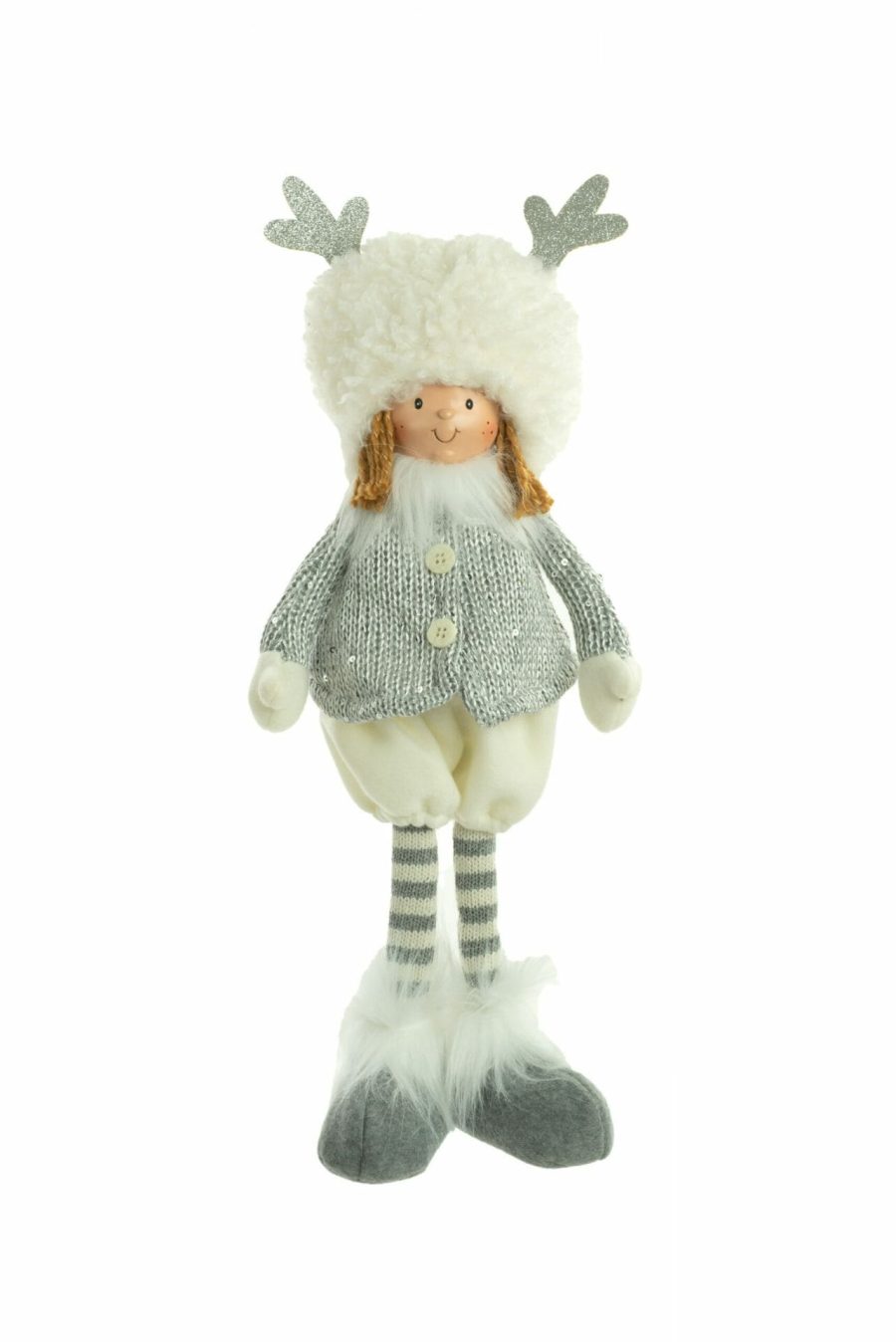 Grey Standing Boy Doll