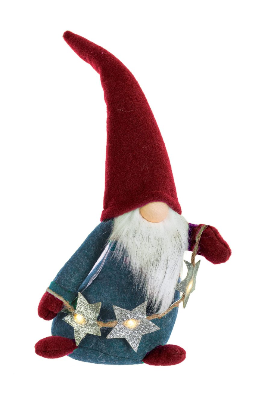 Red Waving LED Gnome