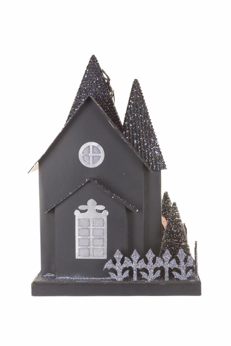 Black Illuminated Spooky House - Image 3