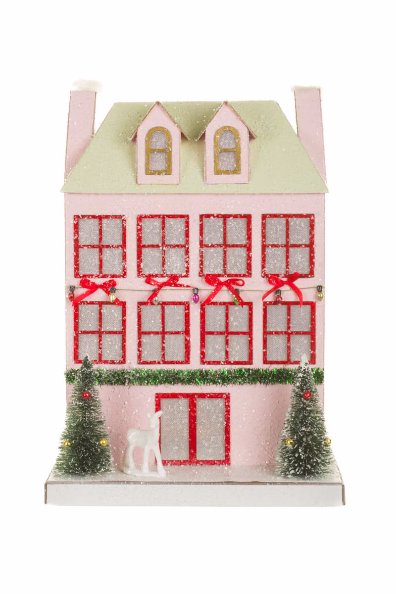 Pastel Pink Illuminated Apartment