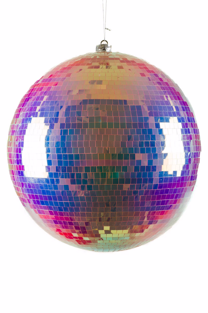Rainbow Disco Bulb Ornament