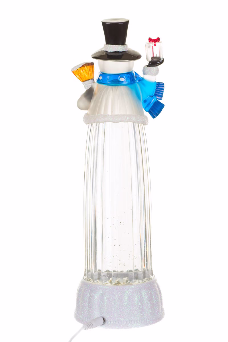 Clear Snowman Snow Globe - Image 3