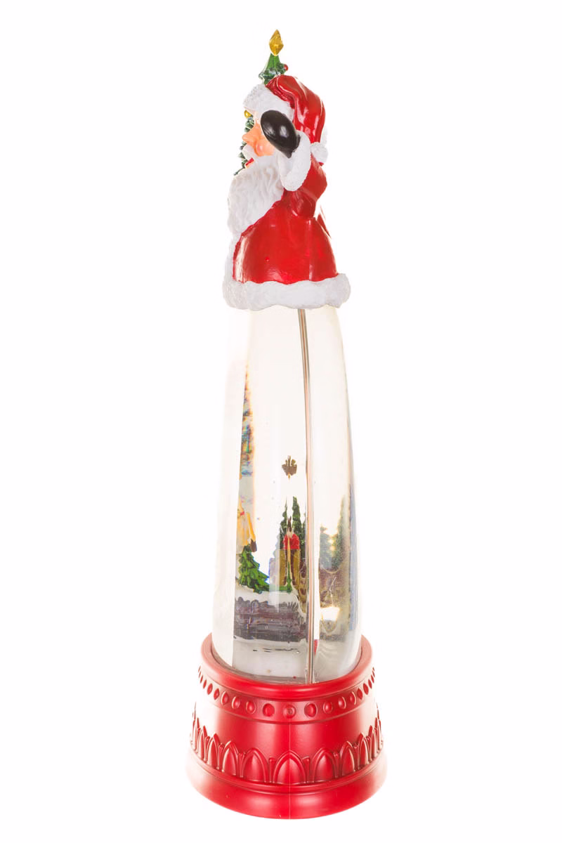 Red Santa Snow Globe - Image 4
