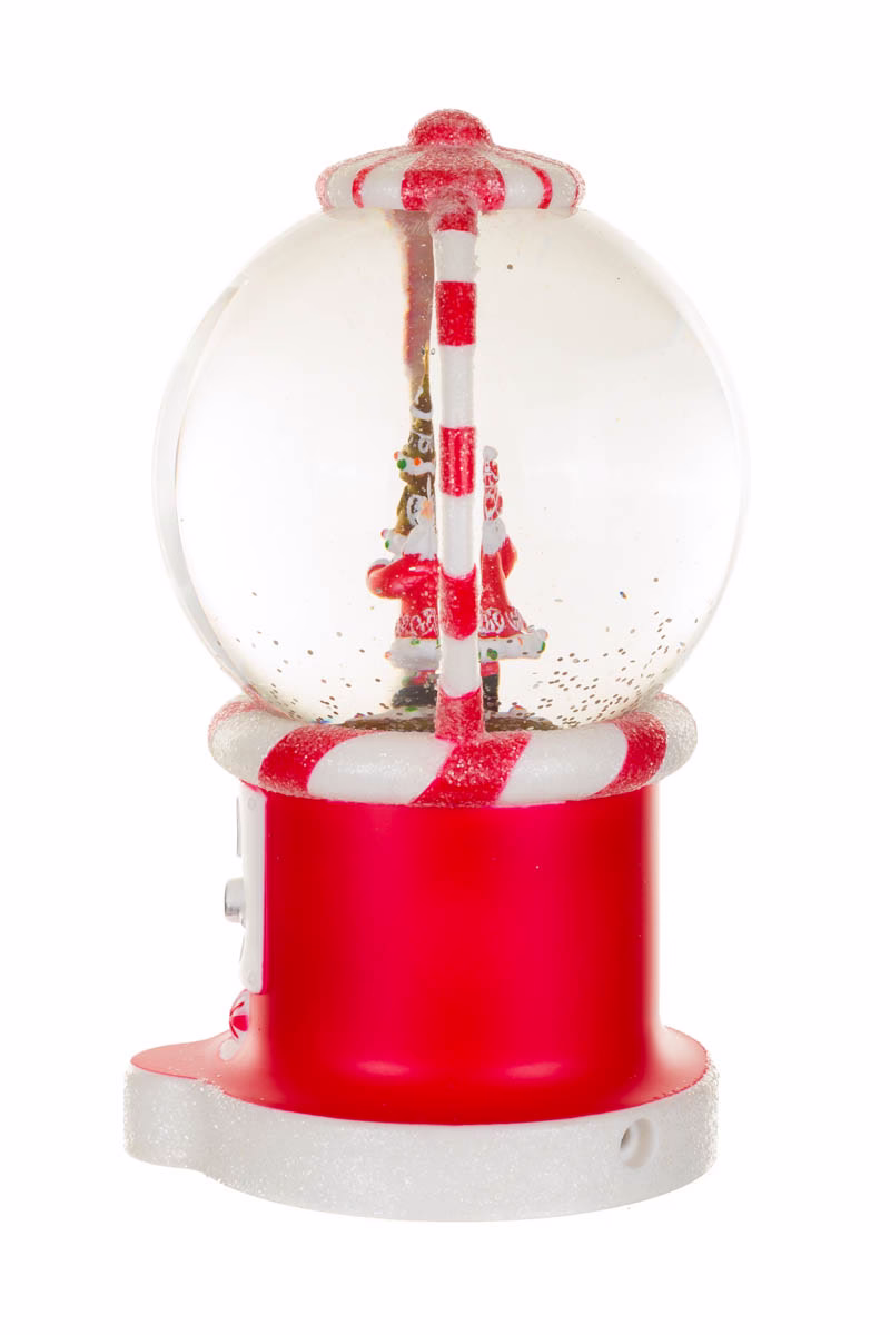 Red Gumball Machine Snow Globe - Image 3