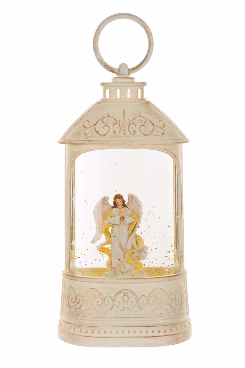 White Lantern Snow Globe