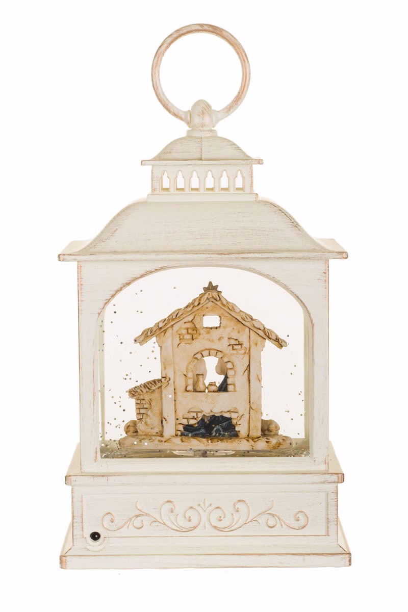 White Lantern Snow Globe - Image 3