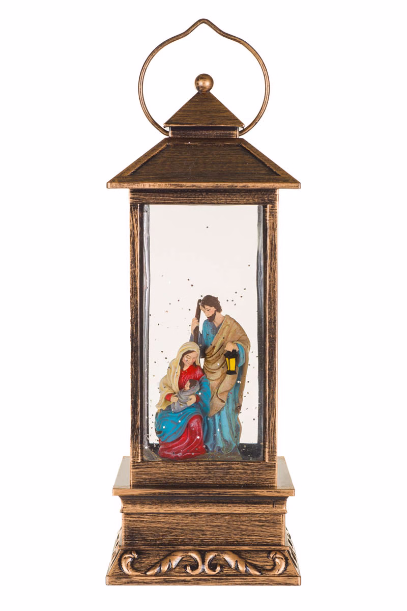 Bronze Lantern Snow Globe