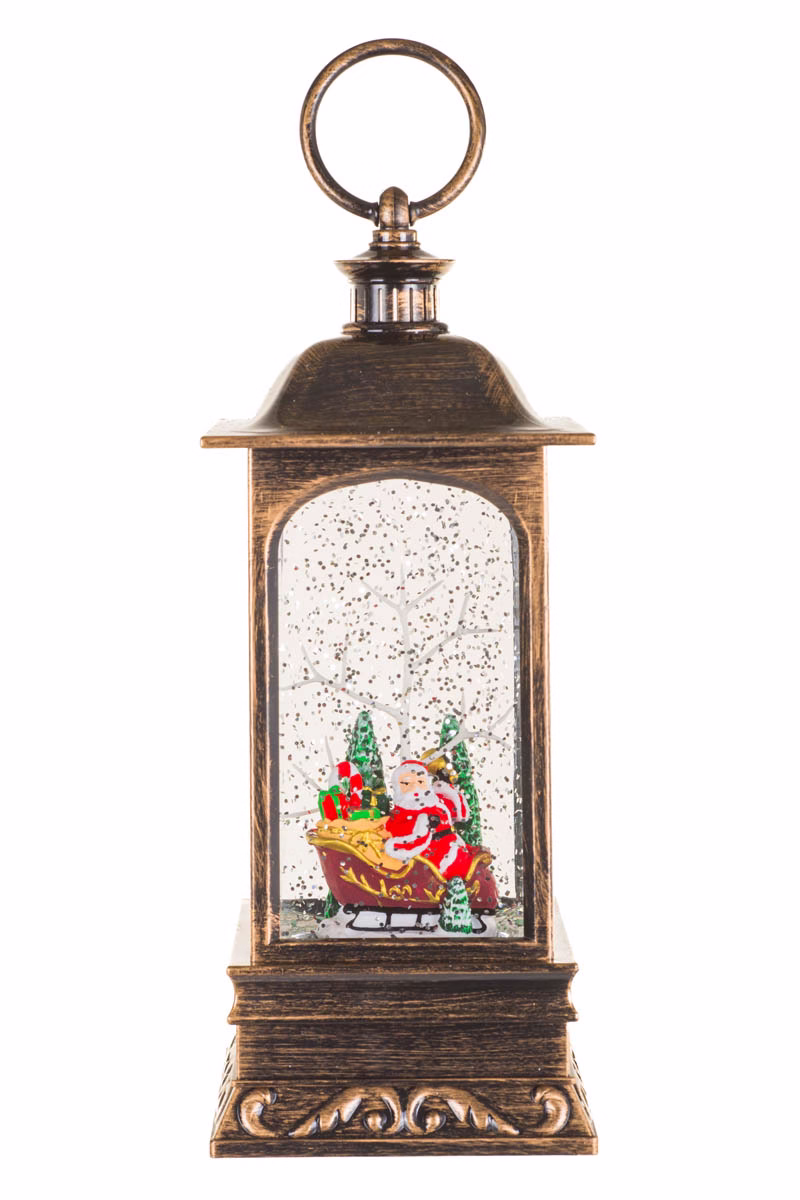 Bronze Lantern Snow Globe