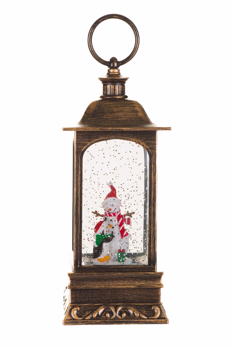Bronze Lantern Snow Globe