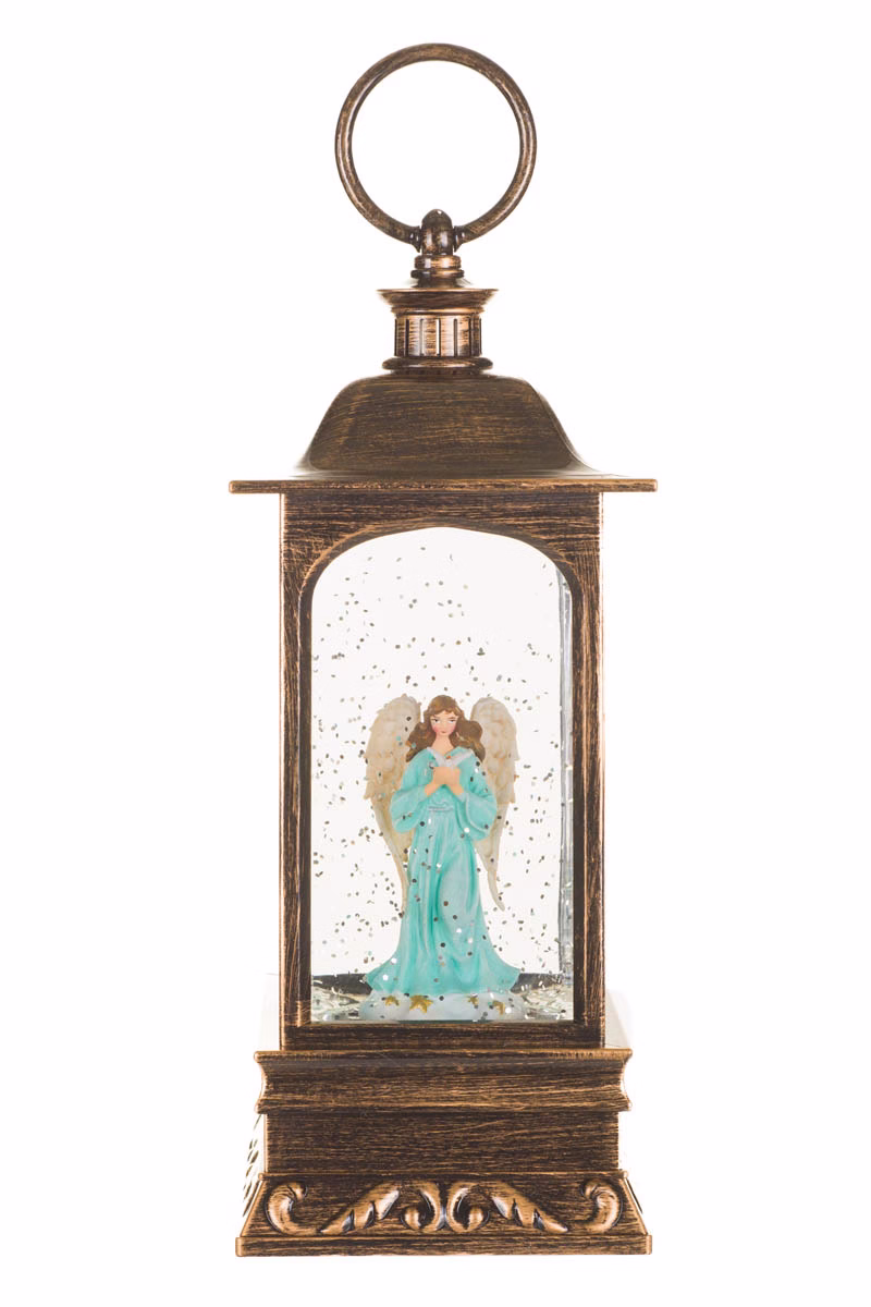 Bronze Lantern Snow Globe