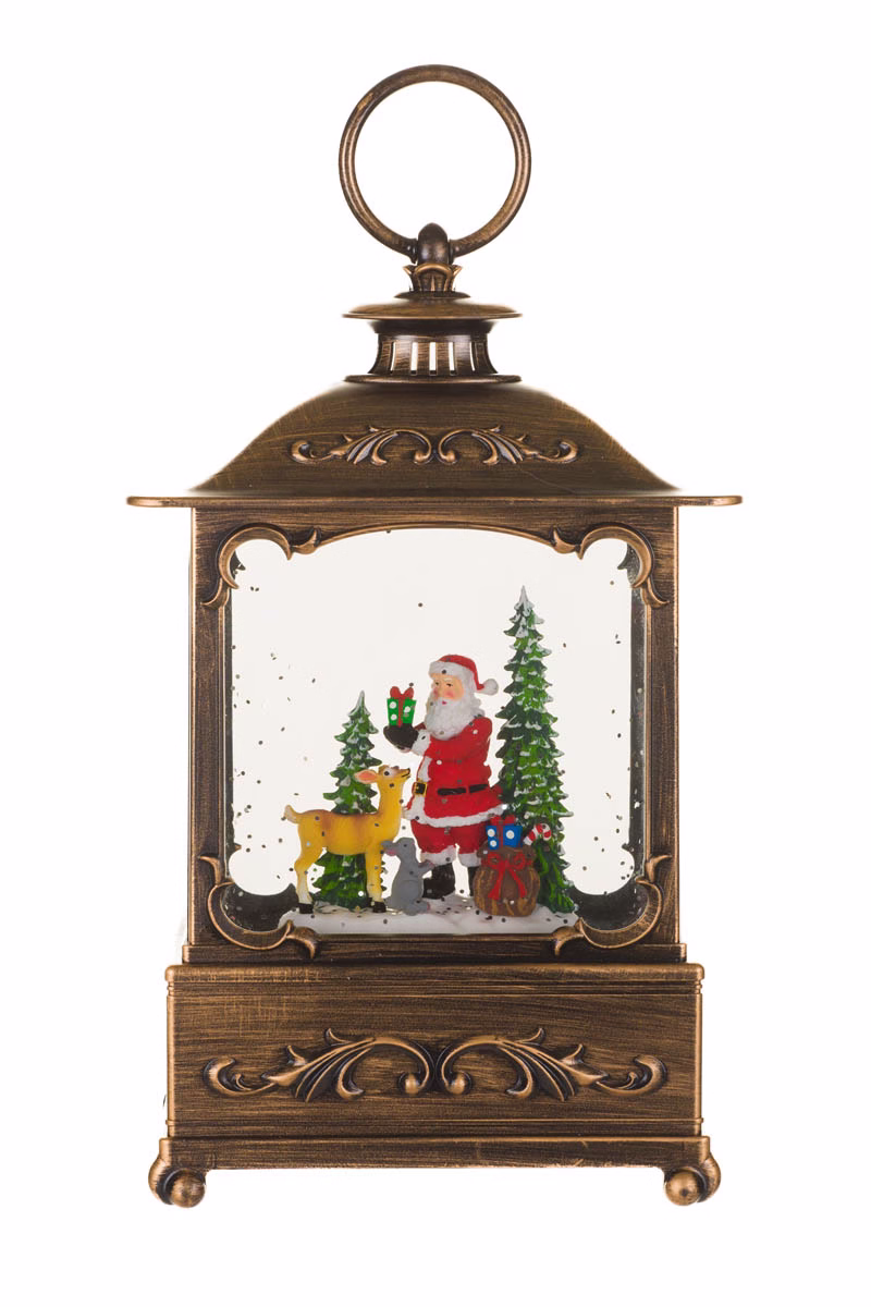 Bronze Lantern Snow Globe