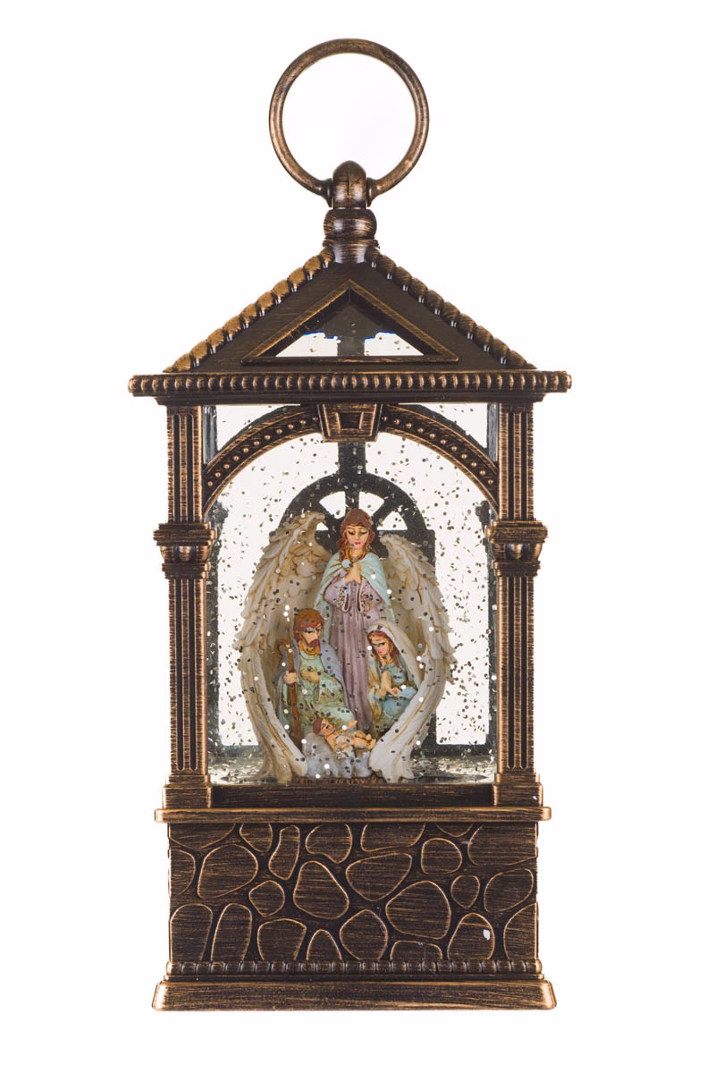 Bronze Lantern Snow Globe