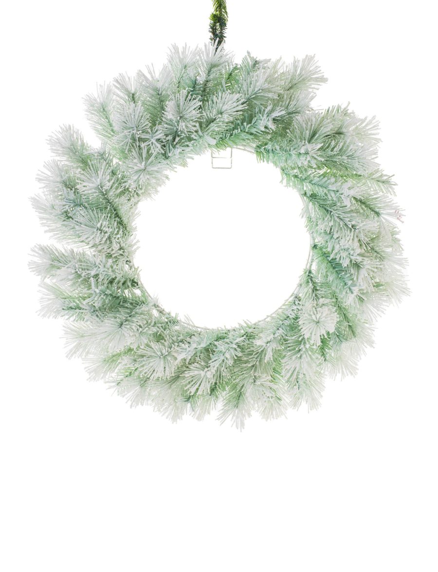 Pastel Green PVC Glittered Pretty Wreath