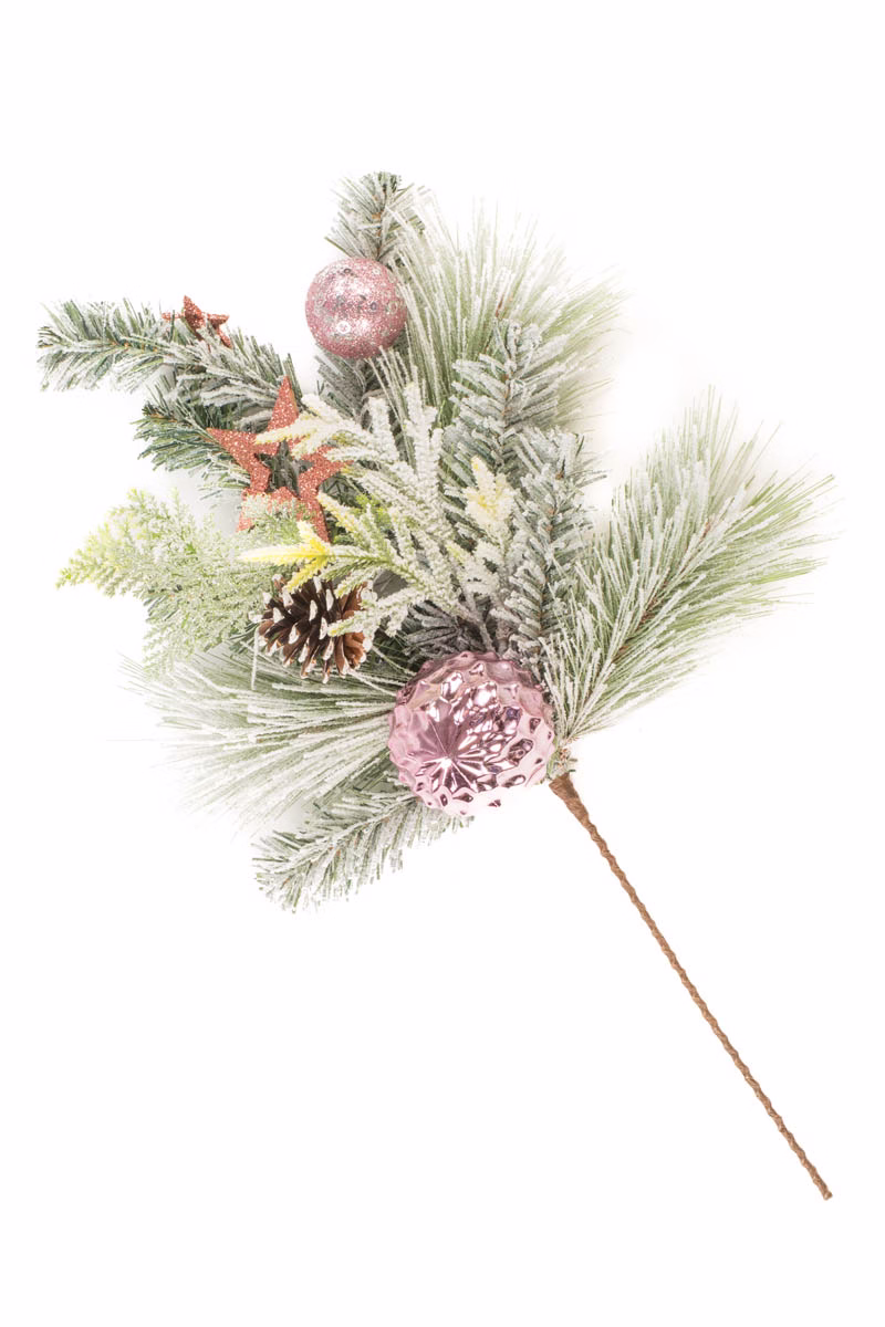 Pink Mixed Foliage Spray