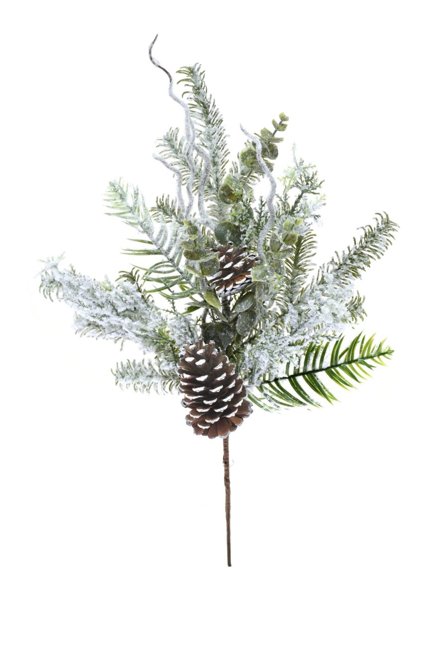 White Frosted Fir Evergreen Spray