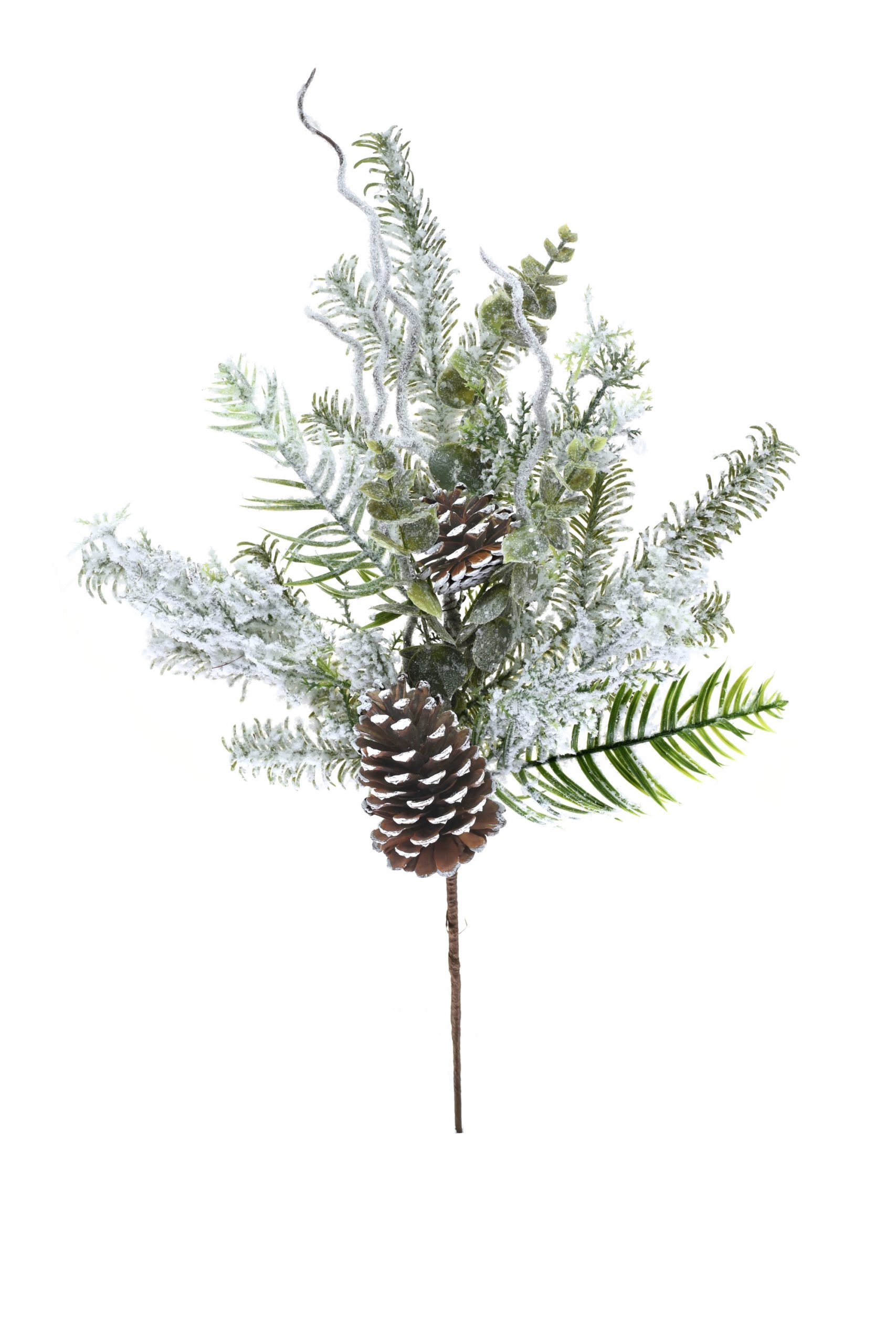 White Frosted Fir Evergreen Spray