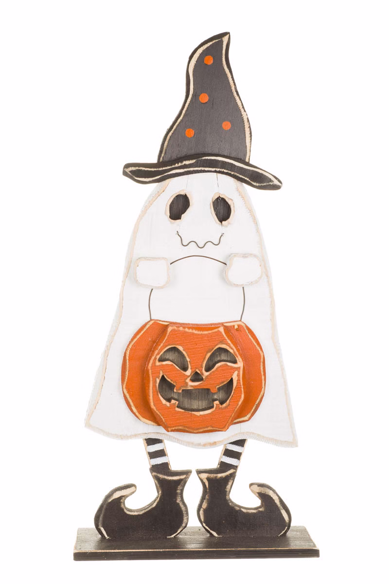 White Trick-Or-Treating Ghost