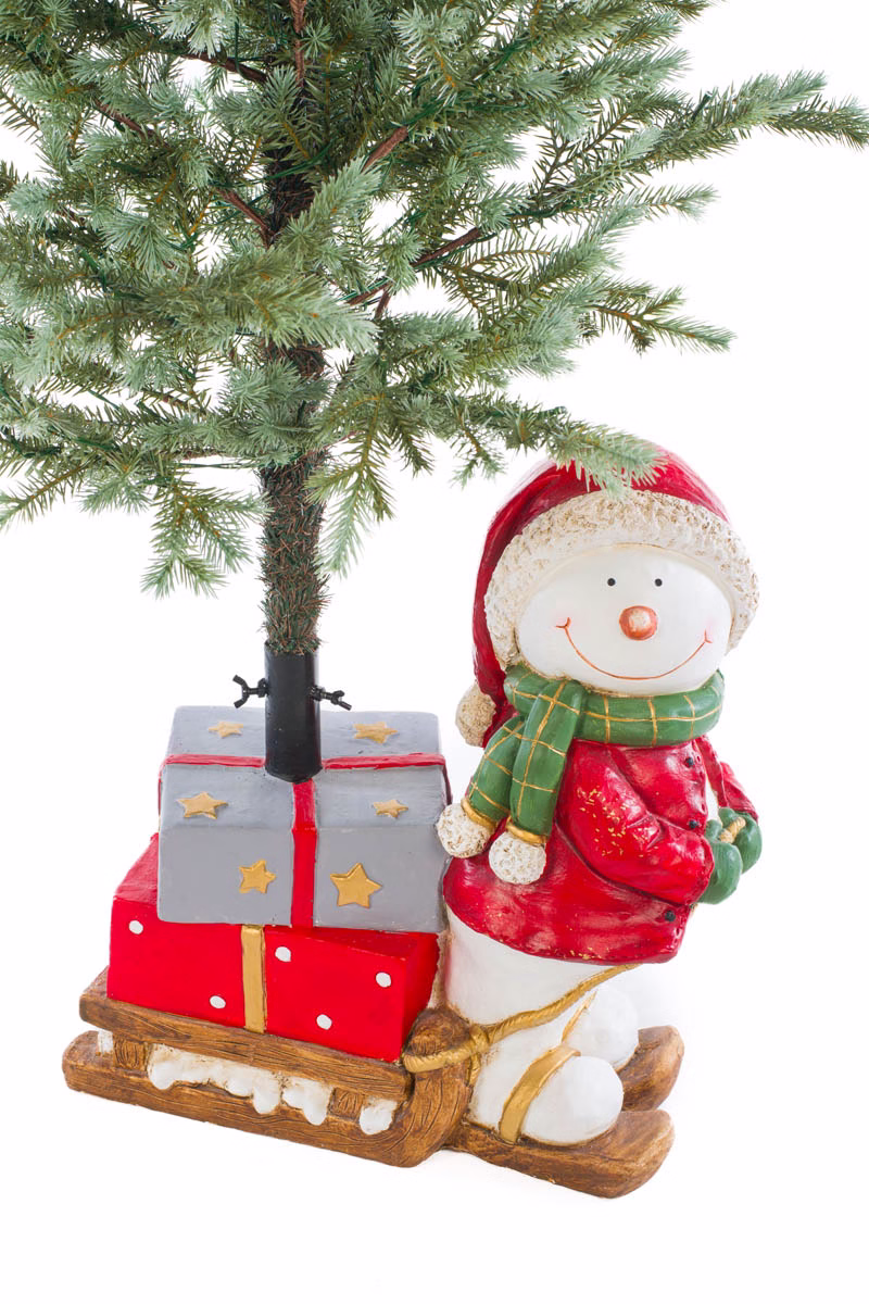 Red Snowman Christmas Tree Stand