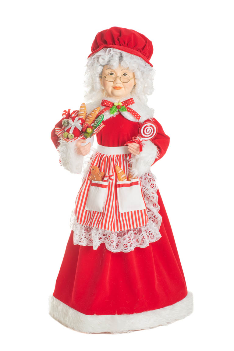 Red and White Candycane Classic Mrs. Claus