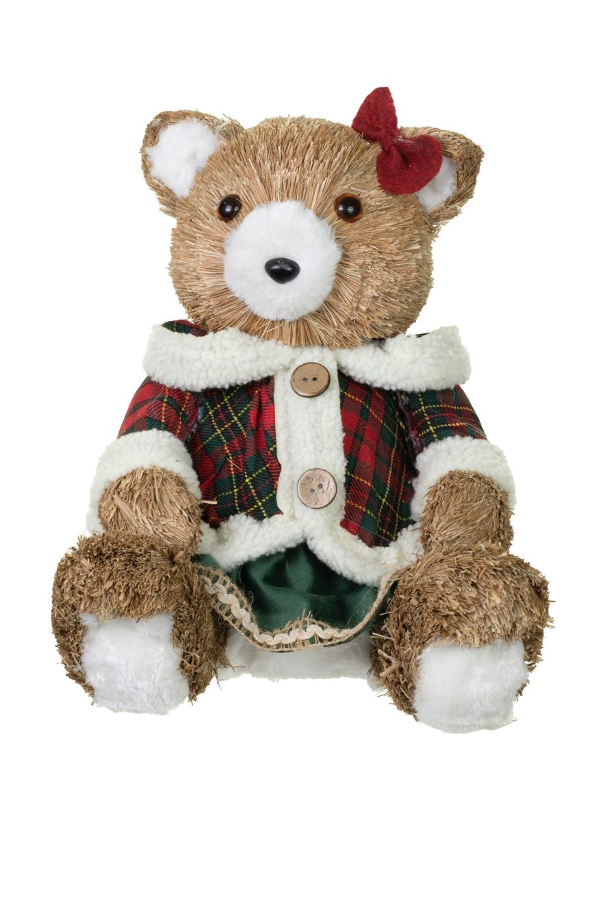 Green Sitting Madam Bear