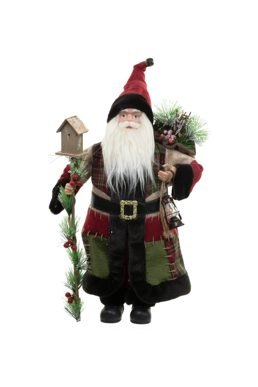 Red Standing Forest Santa Claus