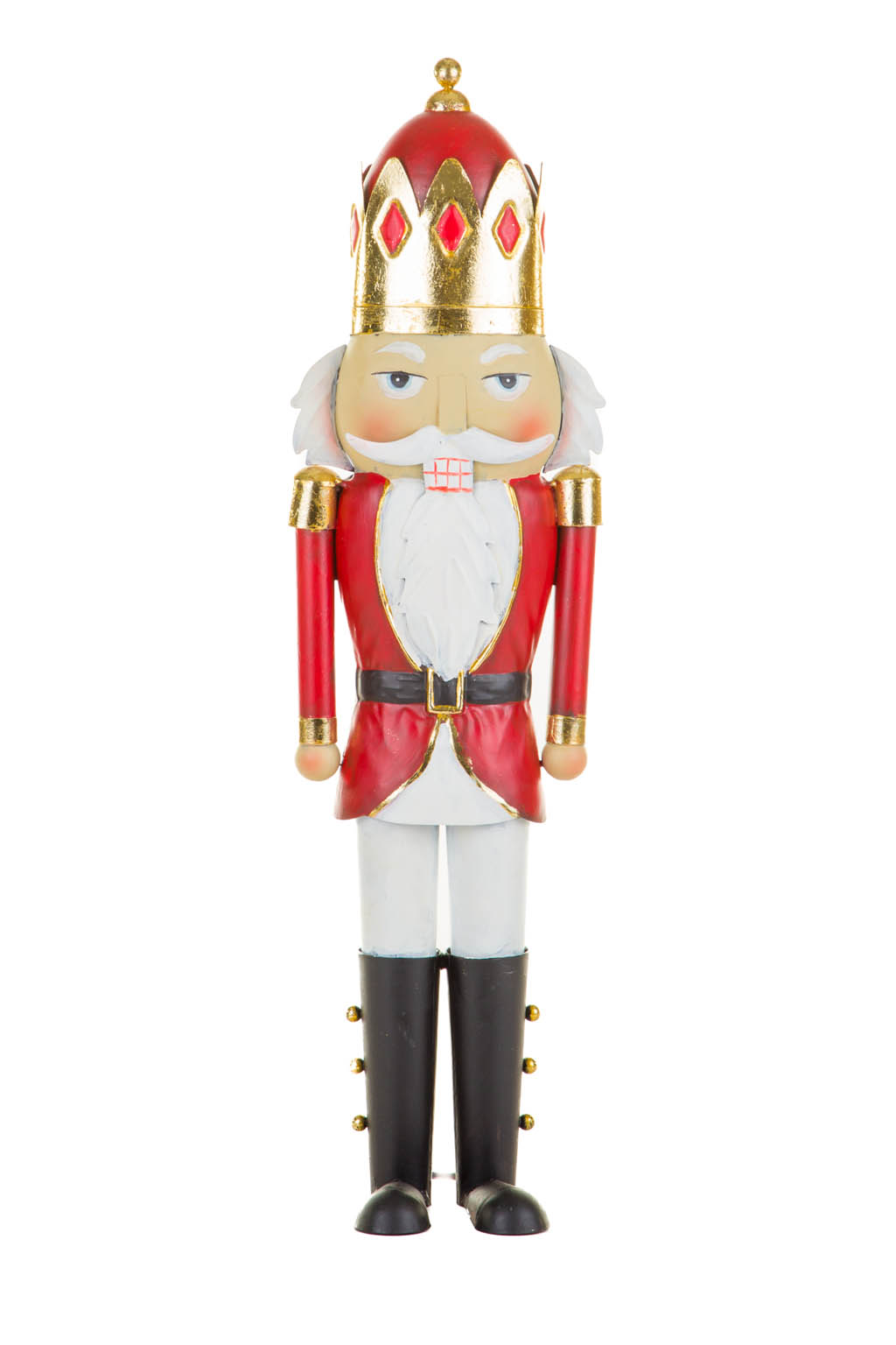 Red and Gold Metallic Regal Nutcracker