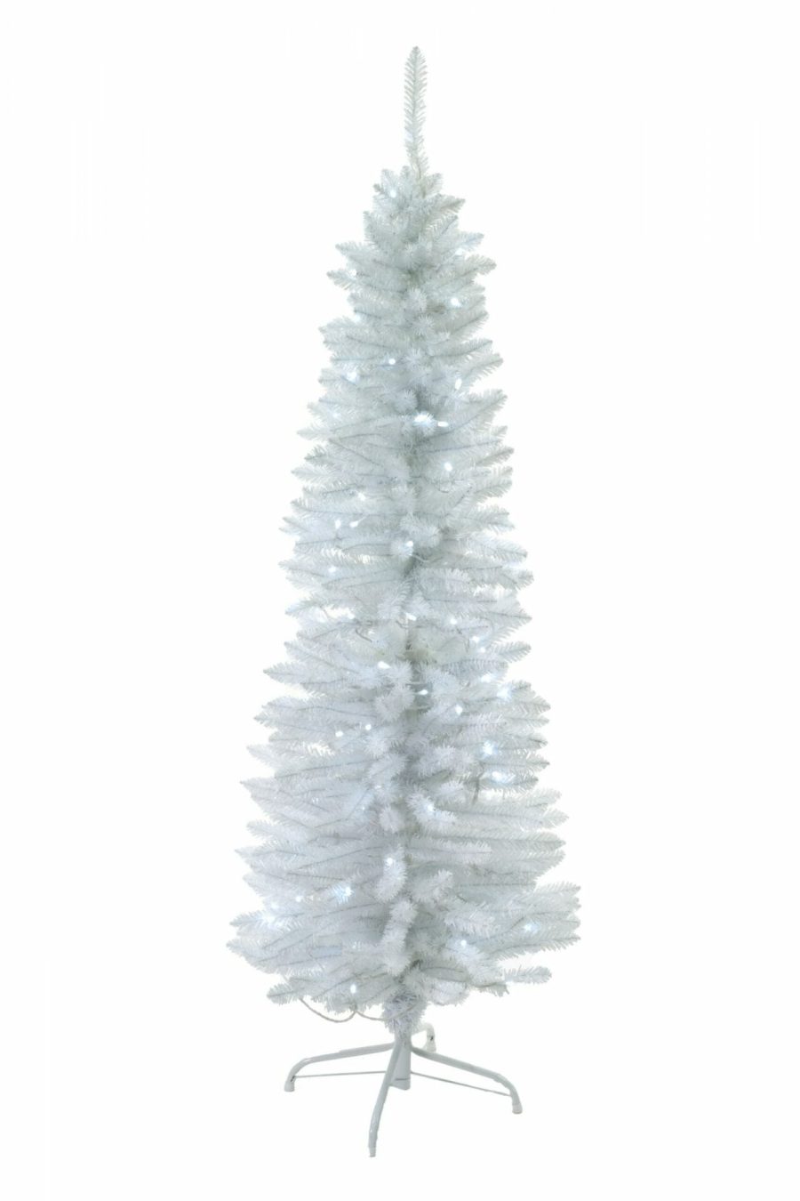 White Spruce Needle Prelit Pencil Tree