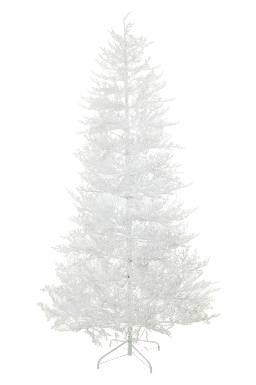 White Flocked Flocked Color Change LED Christmas Tree