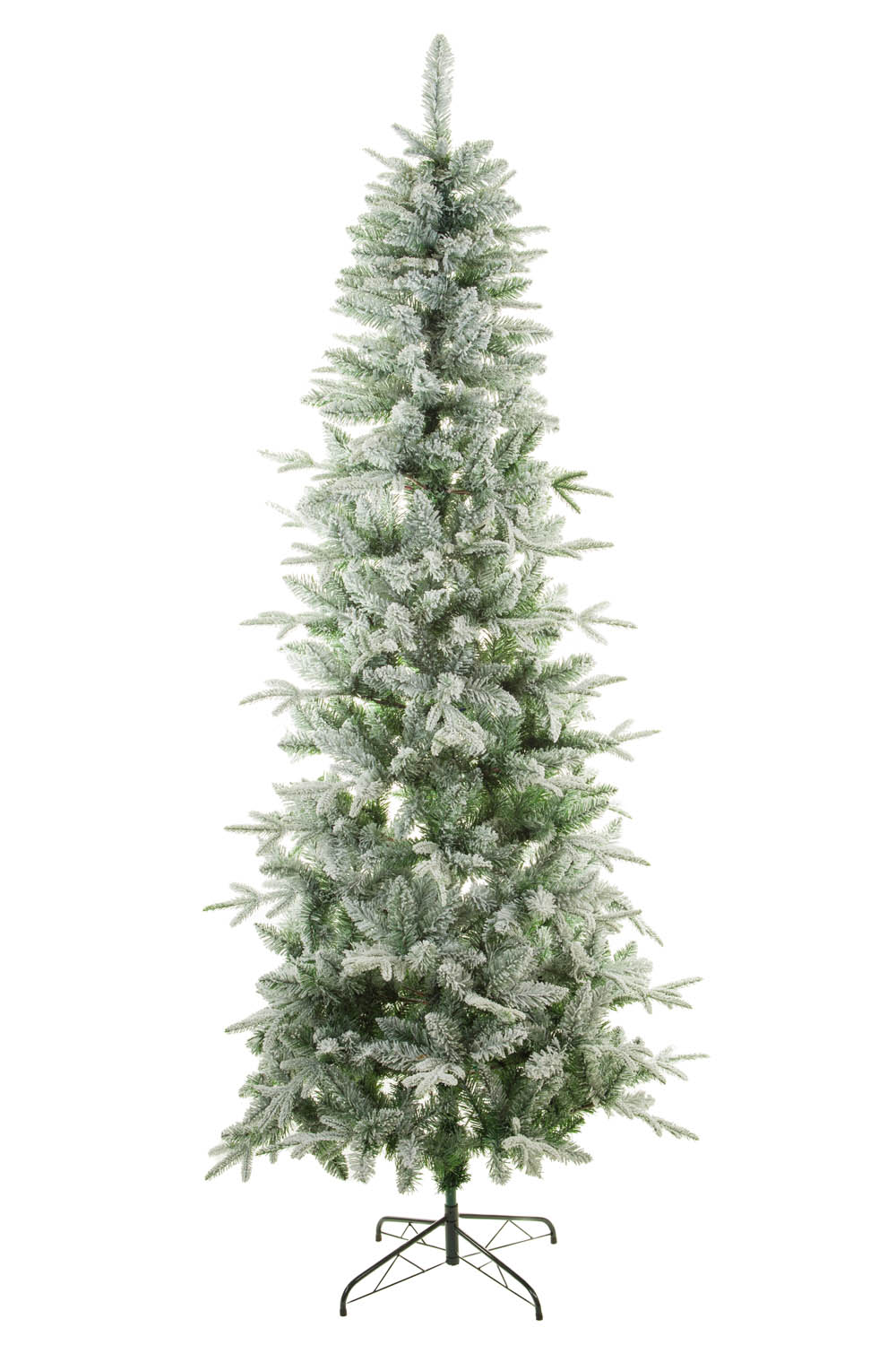 Green and White Flocked Flocked Christmas Tree