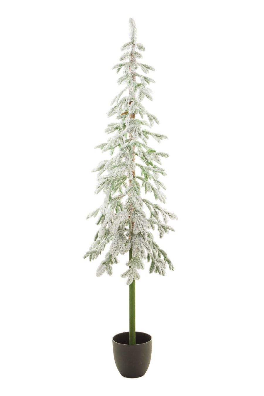 Green and White Flocked Flocked Christmas Tree