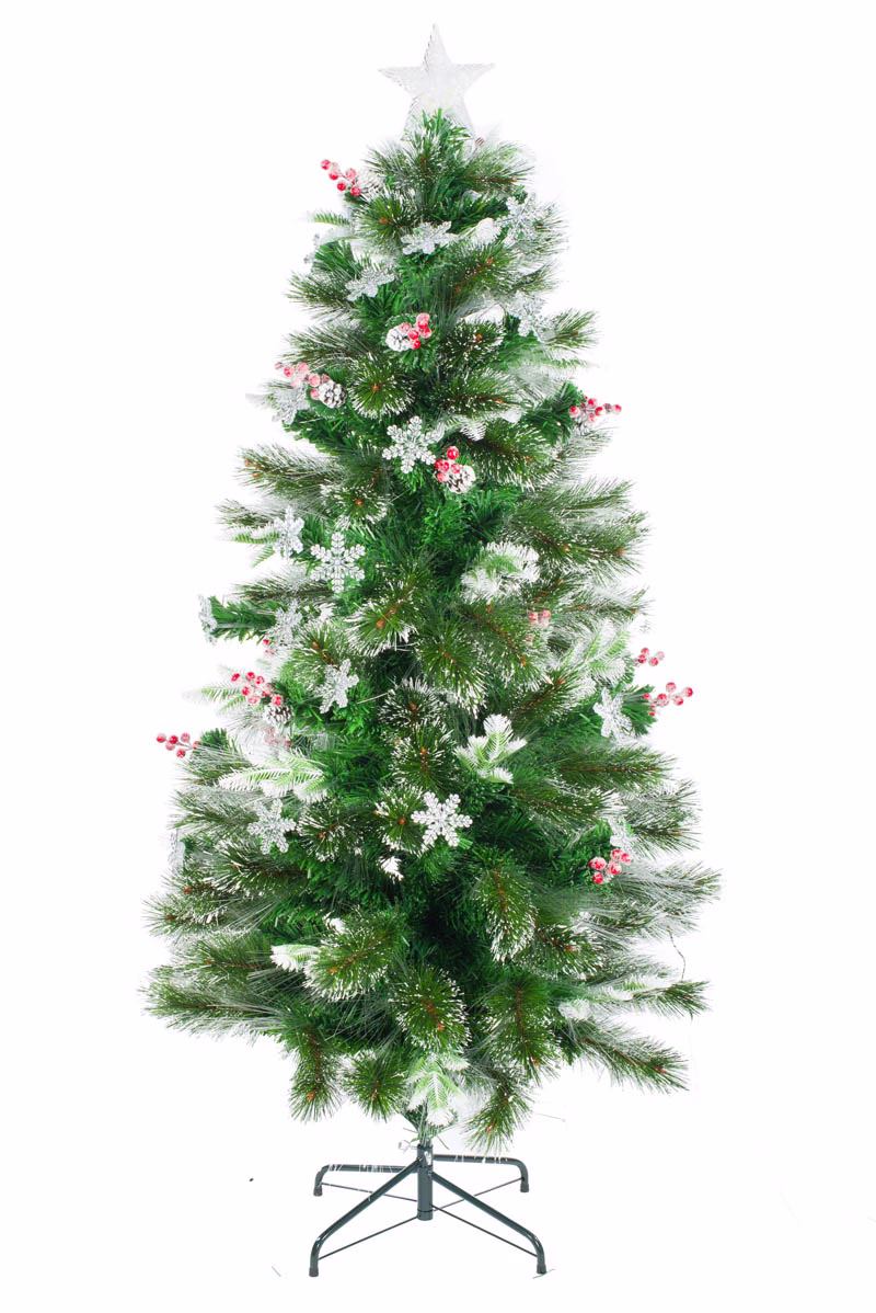 Green Mixed Pine Fiber Optic Christmas Tree